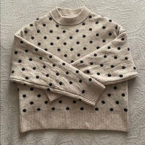 Polka Dot Sweater with Mock Neck (H&M)!